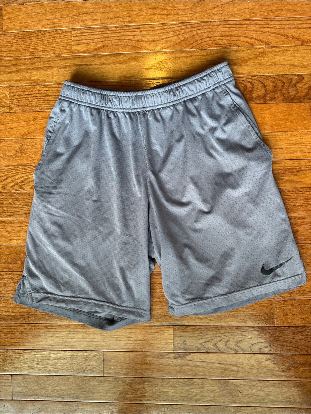 Bundle of THREE Nike Men’s Shorts (L) - black (2) and gray (1) - Picture 3 of 11